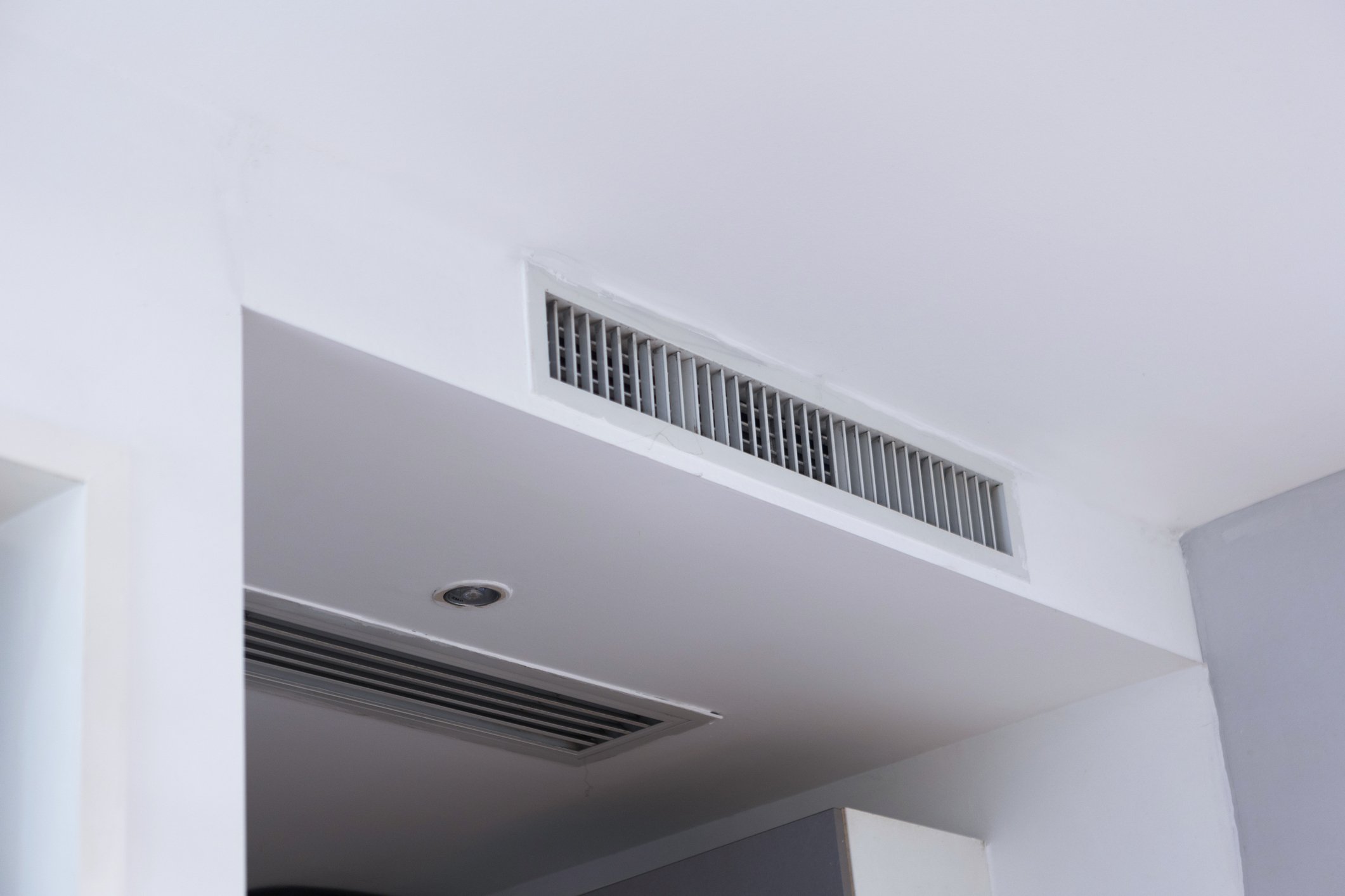 Ducted air conditioning ceiling vents in a modern Melbourne home